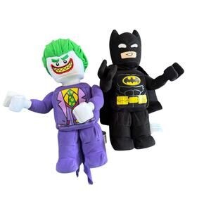 LEGO Batman Movie The Joker and Batman 12" Plush 2017 Minifigures
